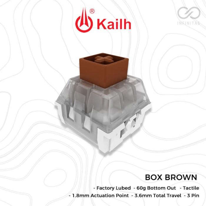 Kailh Box Brown Pre-Lubed mechanical keyboard switch (Tactile)