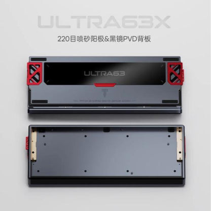 Titan Nation ULTRA63 / X Custom 60% Aluminum Gaming Tray Mount Keyboard Case DIY for Wooting 60HE+ / GH60 / TOFU60 / WIN60 / MAD60