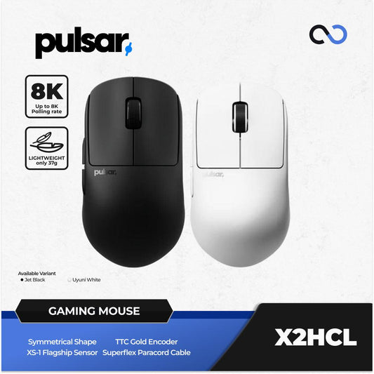 PULSAR X2H Crazylight / X2HCL Wireless Ambidextrous Ultra Light XS-1 Gaming Mouse