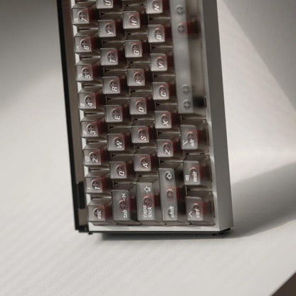 LeleLab SupSup Smoky ApplePie Transparent Keycaps Cherry Profile UV Printed ABS Keycap 100-Keys