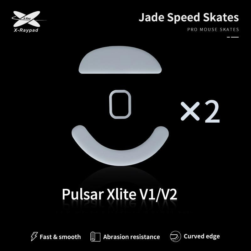 XRaypad Jade Pulsar Xlite Series PTFE Mouse Feet / Mouse Skate for Cloth Mouse pad (Speed)