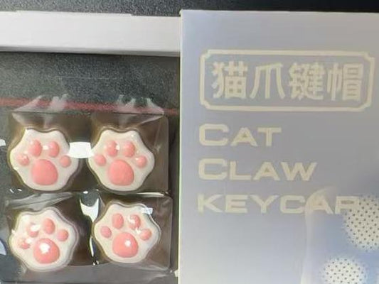 XVX Cat Paw Brown Artisan Keycaps ABS PBT Silicone Keycap