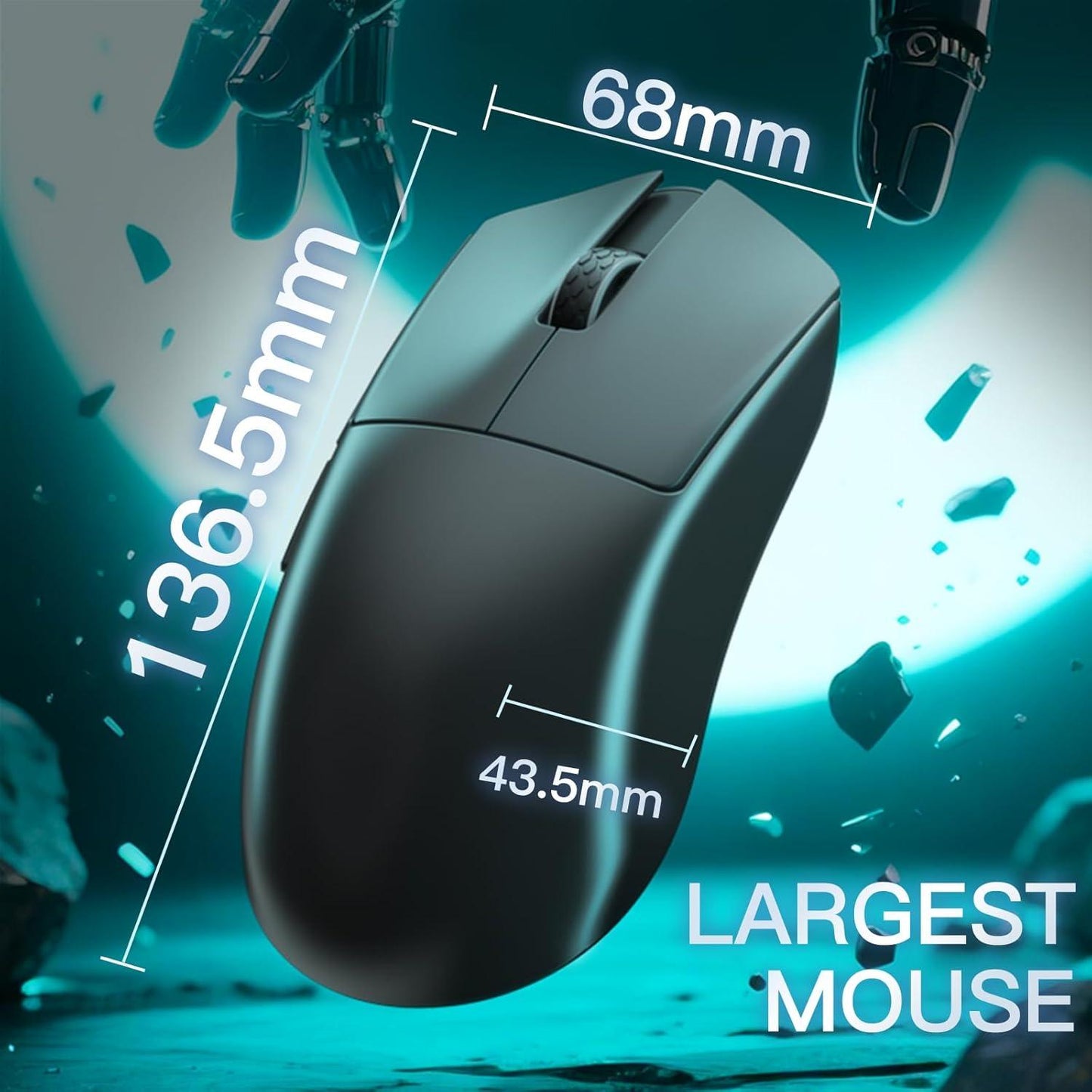 Darmoshark M9 8k Whale Shark Wireless Ultra Light Ambi PAW3950 Gaming Mouse