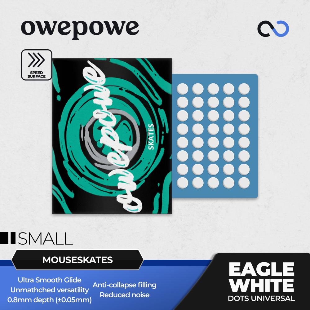 OWEPOWE Eagle White Universal Silent Gaming Mouse Feet / Mouse Skate PTFE (Speed)