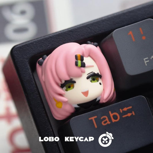 Lobo Nicole Demara Zenless Zone Zero / ZZZ Theme Artisan Keycaps Resin Keycap