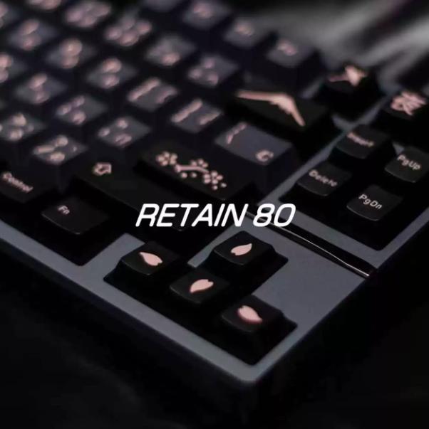 Click Gaming Gear Retain-80 80% Aluminum Gasket Mount Gaming Keyboard Case DIY for Wooting 80HE