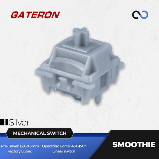 Gateron Silver Smoothie Gaming Mechanical Keyboard switch (Linear)