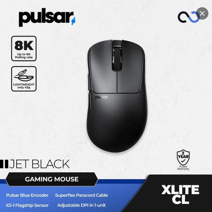 PULSAR Xlite CrazyLight / XliteCL Wireless Ergonomic Ultra Light XS-1 Gaming Mouse