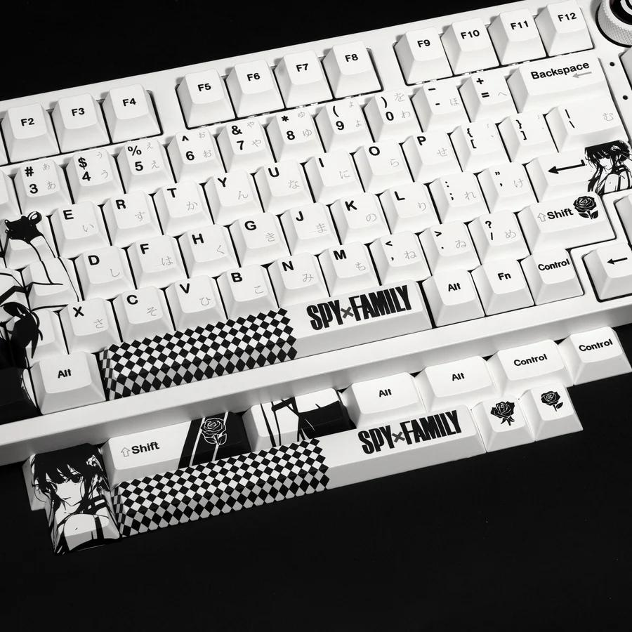 XVX Spy X Family Yor Keycaps Cherry Profile Dye sub PBT Keycap 134-Keys