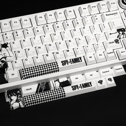 XVX Spy X Family Yor Keycaps Cherry Profile Dye sub PBT Keycap 134-Keys