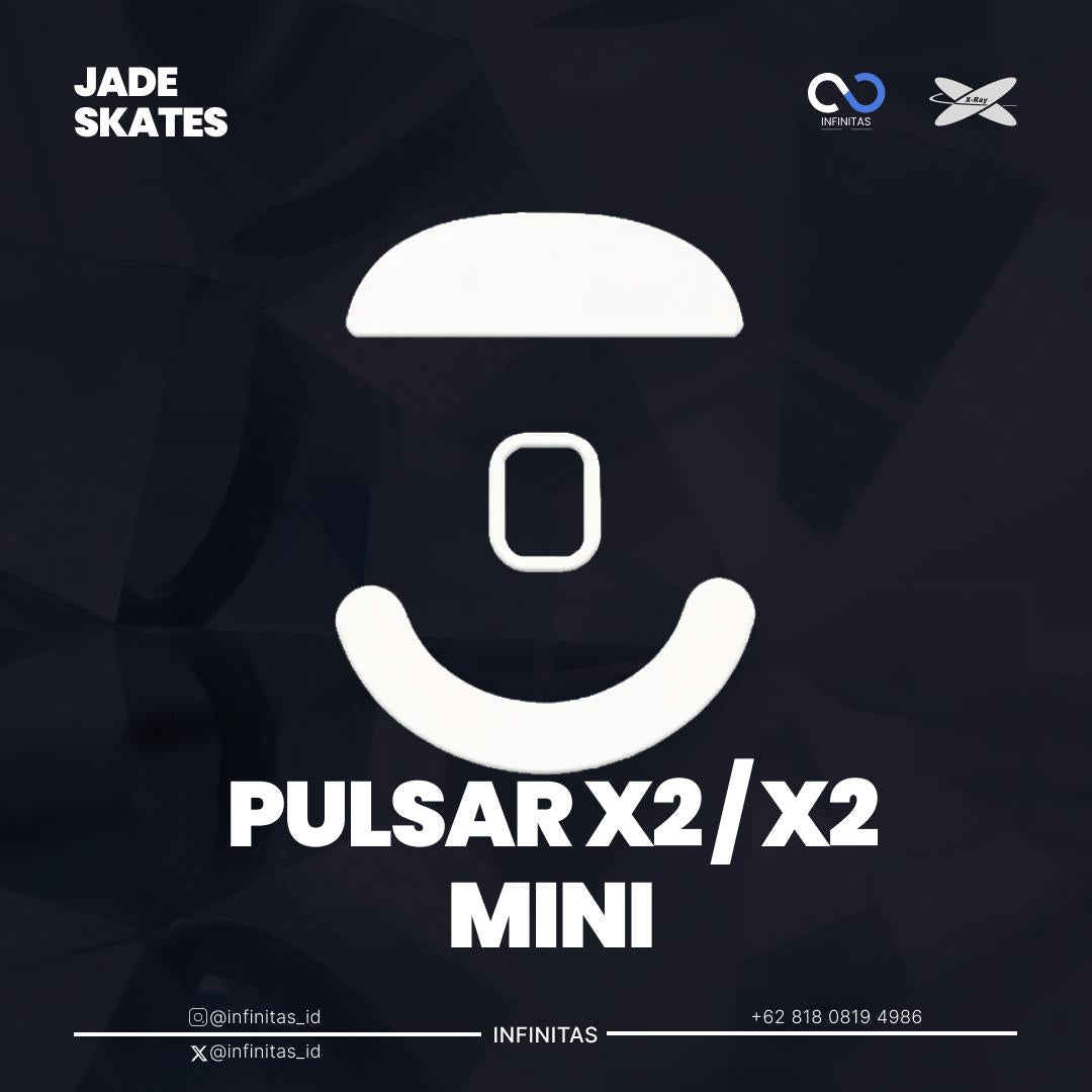 XRaypad Jade Pulsar X2 / X2 Mini / X2 Series PTFE Mouse Feet / Mouse Skate for Cloth Mouse pad (Speed)