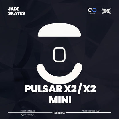 XRaypad Jade Pulsar X2 / X2 Mini / X2 Series PTFE Mouse Feet / Mouse Skate for Cloth Mouse pad (Speed)