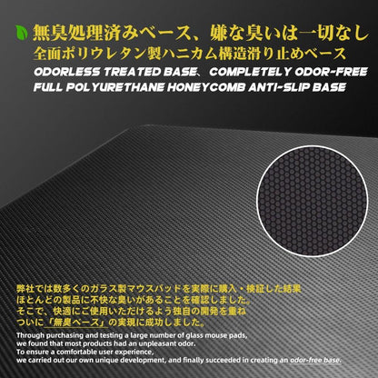 Talongames Ultrapad Poron Base AGC Japanese CNC Tempered Glass Gaming Mousepad Kaca (Hybrid-Control)