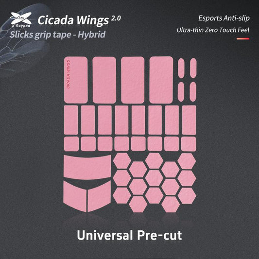XRaypad Cicada Wings V2.1 Universal Mouse & Keyboard 0.2mm Ultra Thin Grip Tape