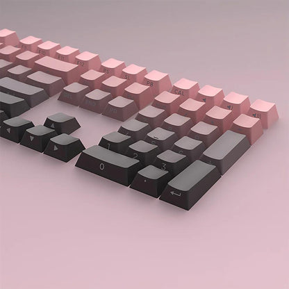 Infinitas Blckbrry Gradient Keycaps Cherry Side Profile Double Shot Shine Through PBT Keycap 136-Keys
