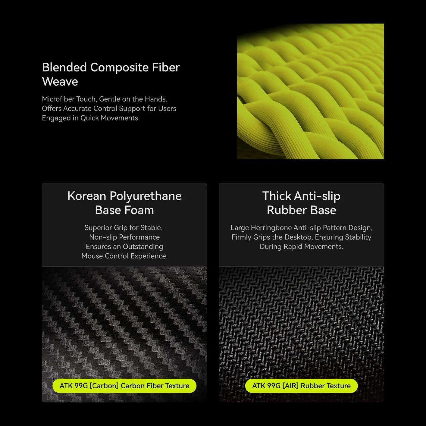 ATK 99G AIR Rubber Base Gaming Mousepad Type-99 Surface (Control)