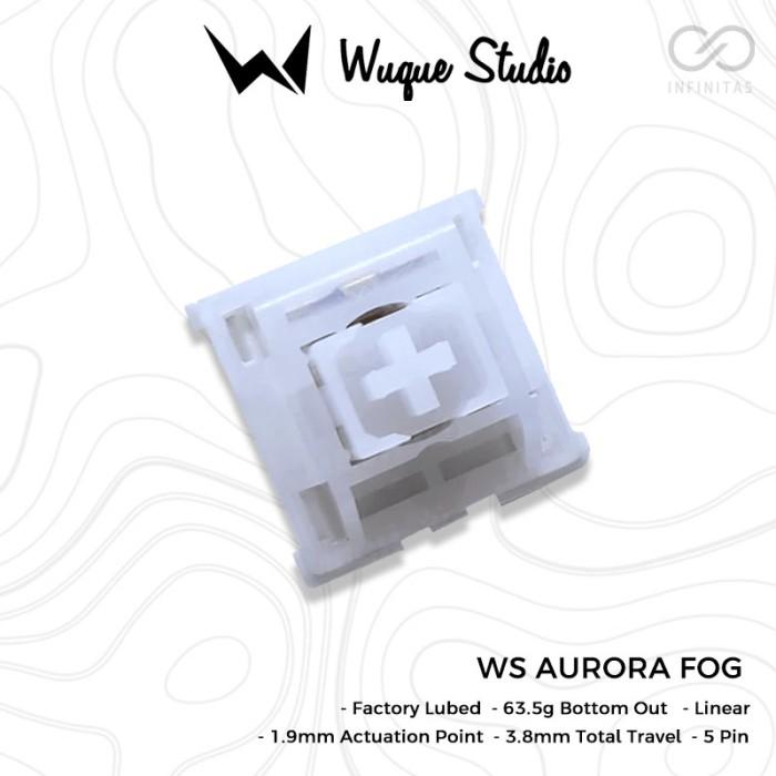 Wuque Studio WS Aurora Fog Lubed mechanical keyboard switch (Linear)