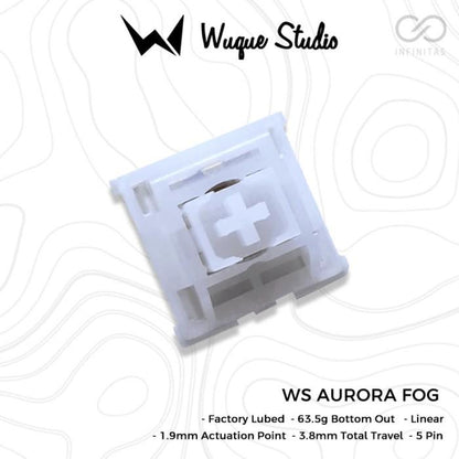 Wuque Studio WS Aurora Fog Lubed mechanical keyboard switch (Linear)