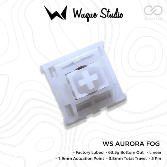 Wuque Studio WS Aurora Fog Lubed mechanical keyboard switch (Linear)