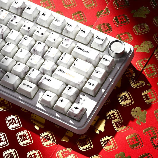 XVX Horse Ceramic CNY Limited Edition Keycaps Cherry Profile Double Shot Shine Through Al2O3 Alumina Keycap 120-Keys