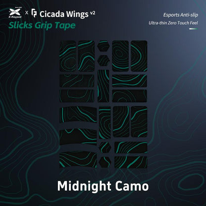 XRaypad Cicada Wings V2.1 Universal Mouse & Keyboard 0.2mm Ultra Thin Grip Tape