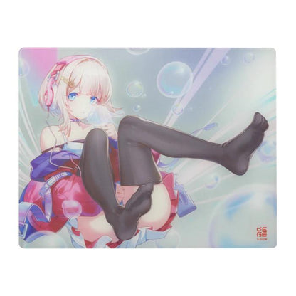 D-Glow YING Silicone Base Glass Gaming Mousepad Kaca (Speed-Control)