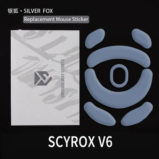 Unusual Way Sports Silver Fox Scyrox V6 Mouse Feet / Mouse Skate PTFE (Speed)
