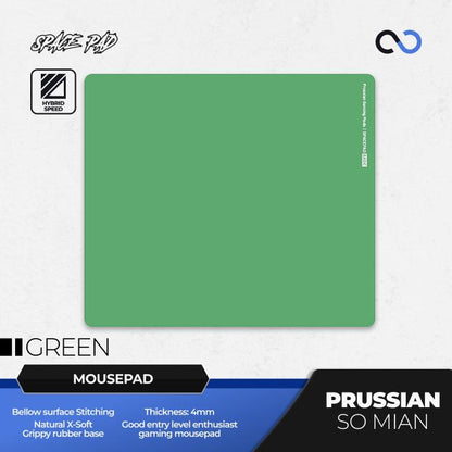 Spacepad Prussian V2 So Mian Rubber Base Gaming Mousepad (Hybrid-Speed)