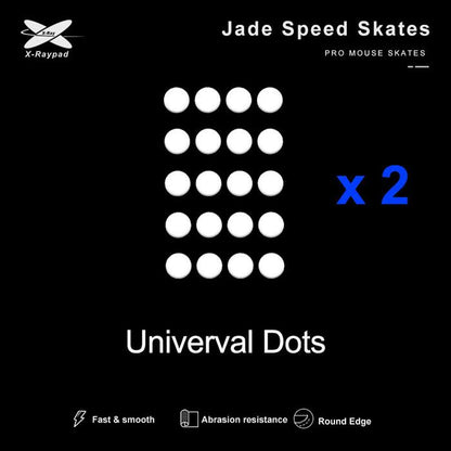XRaypad Jades Universal Dots PTFE Mouse Feet / Mouse Skate (Speed)