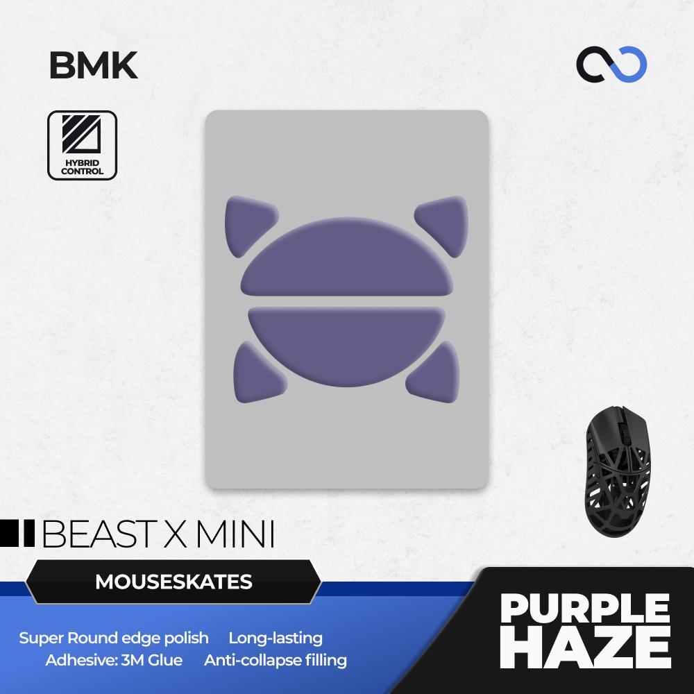 BMK WLMouse Beast X Mini Mouse Feet / Mouse Skate PTFE Obsidian Air Clone (Hybrid-Control)