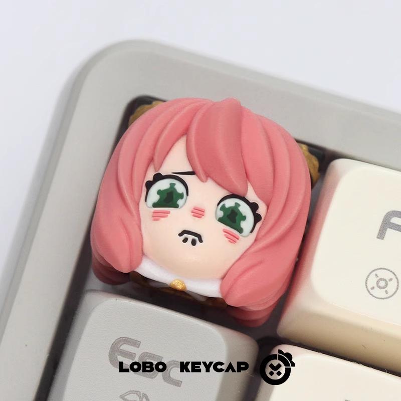 Lobo Anya Forger Spy x Family Anime Theme Artisan Keycaps Resin Keycap