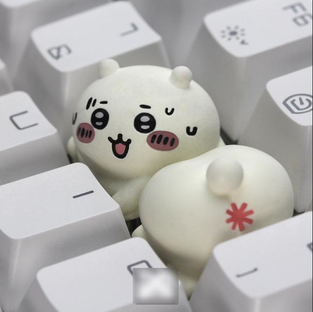 Lobo Chiikawa Butt Chiikawa Anime Theme Artisan Keycaps Resin Keycap