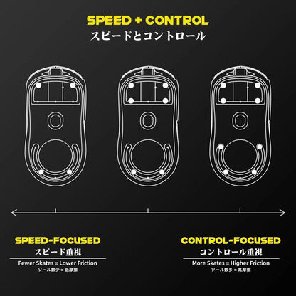 TALONGAMES S1 Universal Dots PTFE Gaming Mouse Feet / Mouse Skate (Speed)