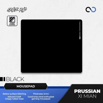 Spacepad Prussian Xi Mian Rubber Base Gaming Mousepad (Hybrid-Control)