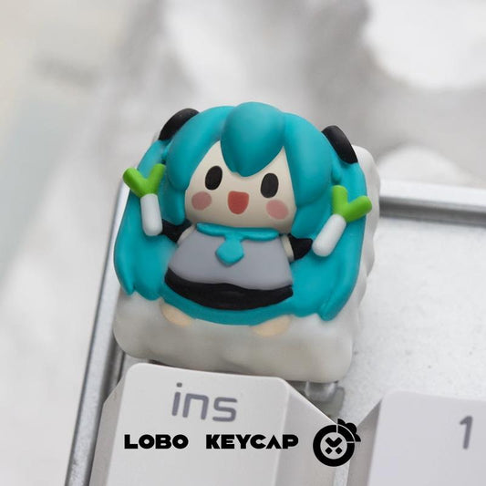 Lobo Hatsune Miku VOCALOID Theme Artisan Keycaps Resin Keycap