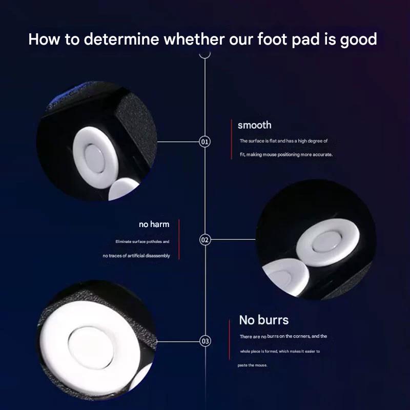 Spacepad White Donuts Universal Gaming Mouse Feet / Mouse Skate PTFE (Hybrid-Speed)