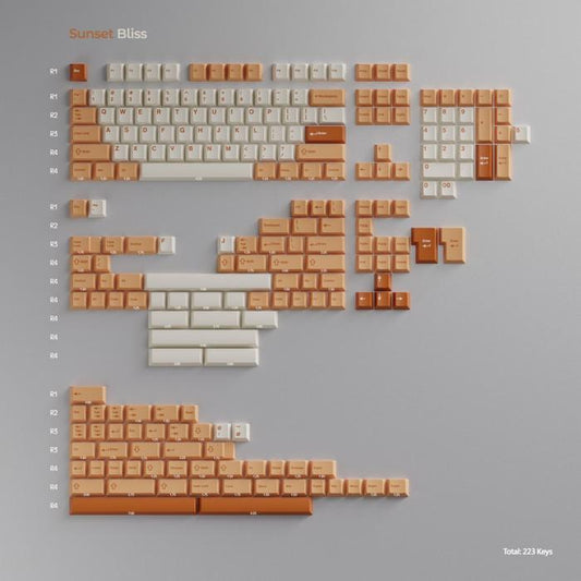 Wuque Studio WS Sunset Bliss Doubleshot PBT Keycaps / Keycap