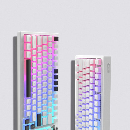 XVX White On Black / WOB Pudding Keycaps OEM Profile Double Shot Shine Through PBT Keycap 165-Keys