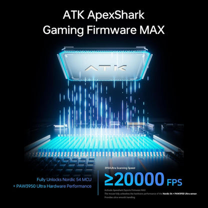 ATK F1 V2 Ultra MAX Blazing Sky 8K Wireless Light Weight PAW3395 Ultra Gaming Mouse Viper Mini Shape