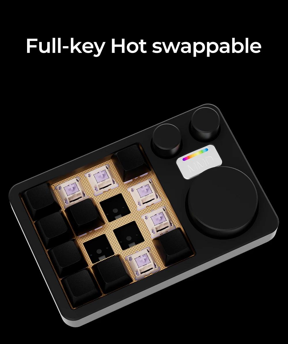 MMD KM16 PRO Aluminum Gasket Mechanical Keyboard for Designer PS PR AI Office Macro pad