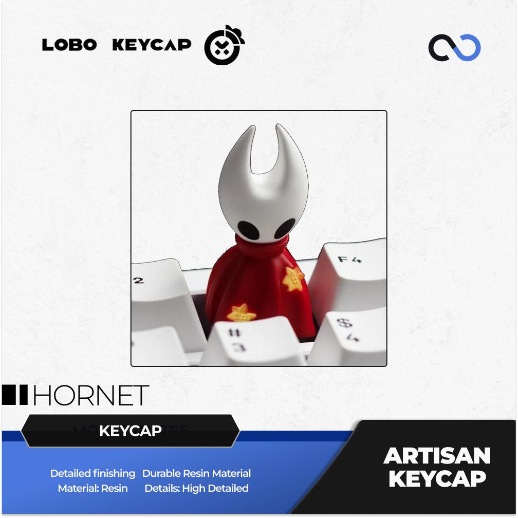 Lobo Hornet Hollow Knight Game Artisan Keycaps Resin Keycap