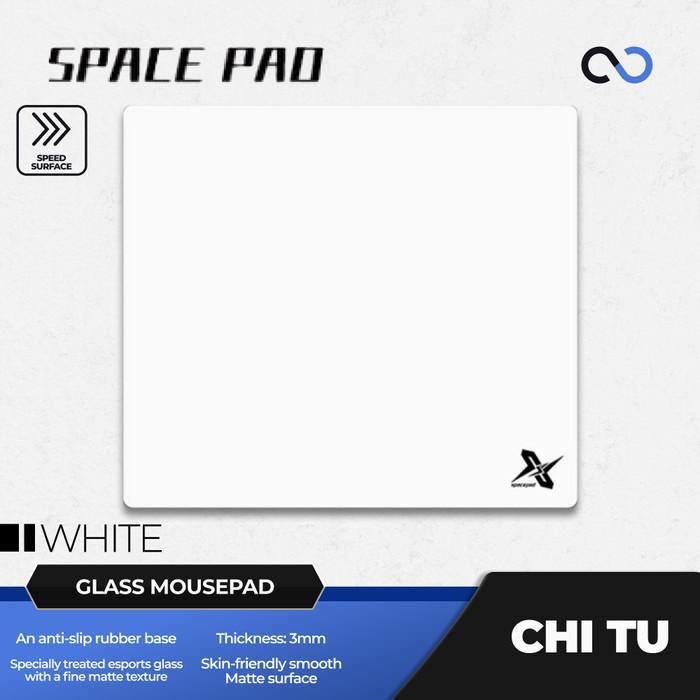 Spacepad Chi Tu V2 Poron Base COATED Tempered Glass Gaming Mousepad Kaca (Speed-Hybrid)