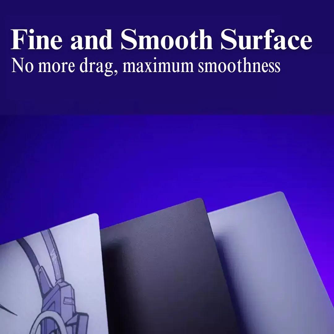 D-GLOW ICE SPEED Silicone Based Tempered Glass Gaming Mousepad Kaca (Speed-Hybrid)