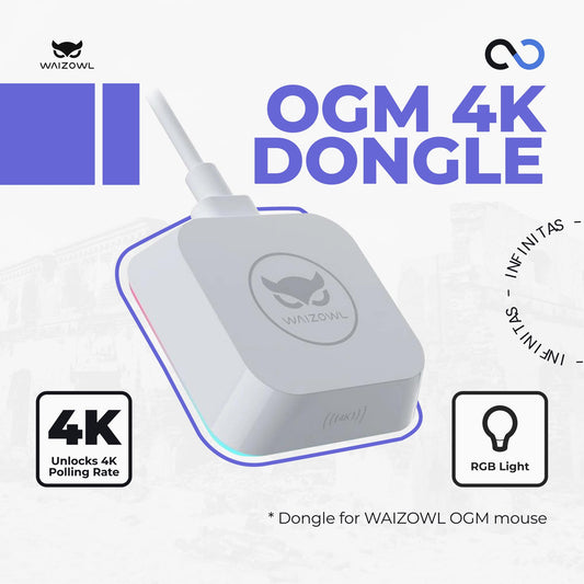 Waizowl OGM 8K Dongle Receiver 8000 Khz Polling rate for Waizowl Gaming Mouse