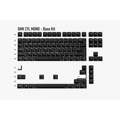 GMK CYL MONO Keycaps Cherry Profile Doubleshot + UV Print ABS Keycap 117+11-Keys