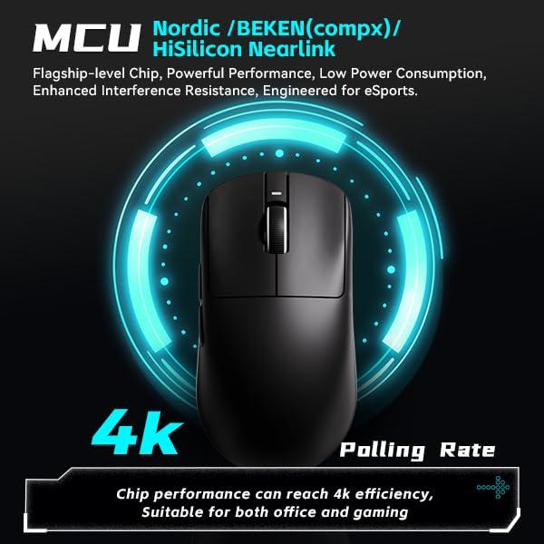 VXE R1 SE+ 1K Wireless Light Weight Ambidextrous PAW3395 SE Gaming Mouse