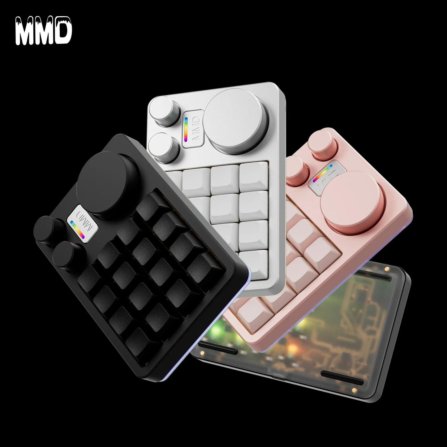 MMD KM16 PRO Aluminum Gasket Mechanical Keyboard for Designer PS PR AI Office Macro pad