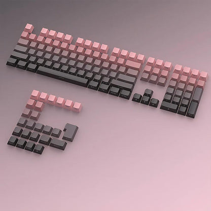 Infinitas Blckbrry Gradient Keycaps Cherry Side Profile Double Shot Shine Through PBT Keycap 136-Keys