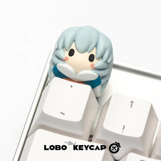 Lobo Rei Ayanami Neon Genesis Evangelion Anime Theme Artisan Keycaps Resin Keycap