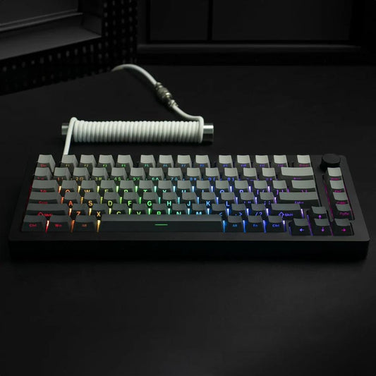 Infinitas Polar Day Gradient Keycaps OEM Side Profile Double Shot Shine Through PBT Keycap 136-Keys